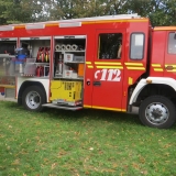 Auch die Feuerwehr ist da