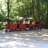 Lokomotive bei den Riesenrutschen