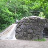 Klettern beim Wasserspielplatz