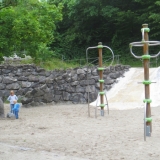 Klettern beim Wasserspielplatz