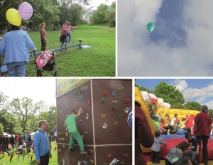 Spiele auf dem Eröffnungsfest