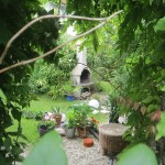 Blick in den Garten in der Klausener Straße 5-11