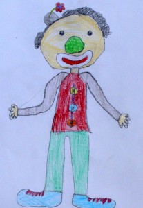 Anna,9, Der Clown mit der grünen Nase