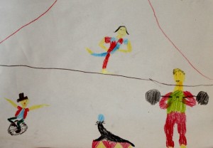 Finja Caro, 7, Akrobaten