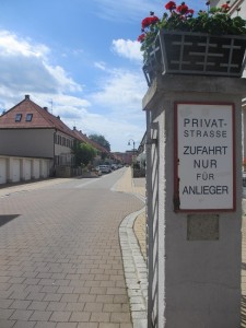 Kriegersiedlung Zufahrt